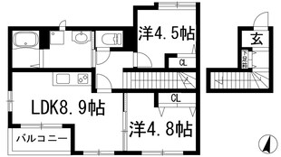 レストうねのの物件間取画像